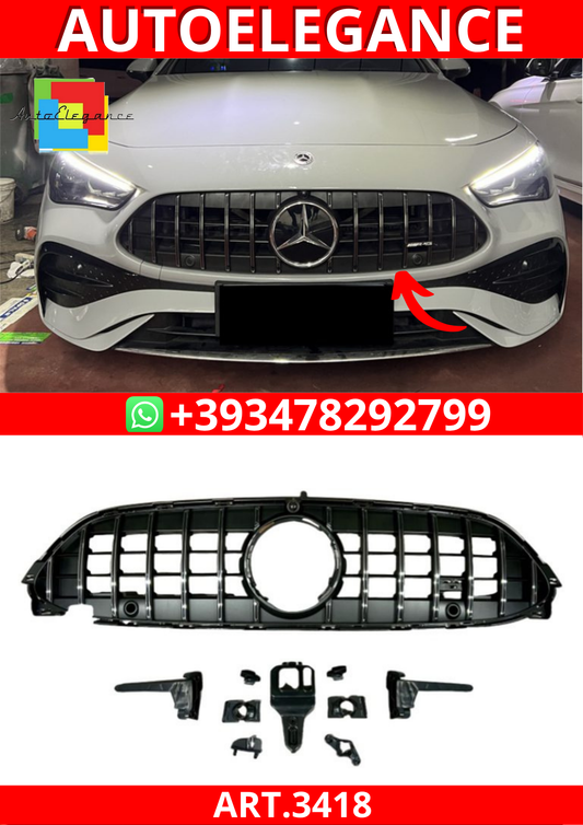 ART.3418 Griglia AMG Look Mercedes CLE C236 2023+ Panamericana Cromo