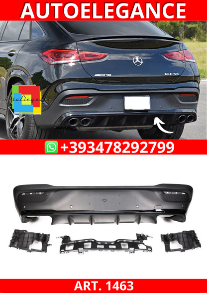 ART. 1463 DIFFUSORE  MERCEDES GLE C167 2019+ COUPE AMG LOOK GLE63