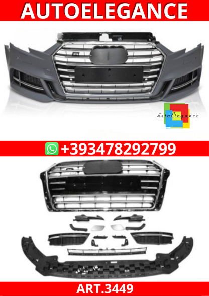 ART.3449  PARAURTI ANTERIORE SPORT CON SENSORE per AUDI A3 8V 17-20