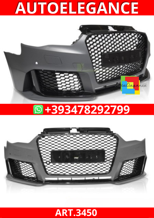 ART.3450 PARAURTI ANTERIORE SPORT PDC per AUDI A3 8V 12-16