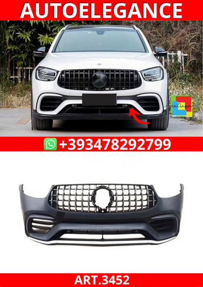 ART.3452 Paraurti anteriore GLC63 AMG Look per Mercedes GLC (X253) 20-23