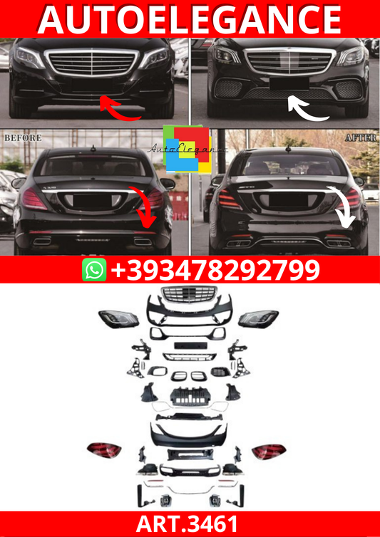 ART.3461 Bodykit Mercedes S-Class (W222) (2013-2017) S65 AMG Facelift Look