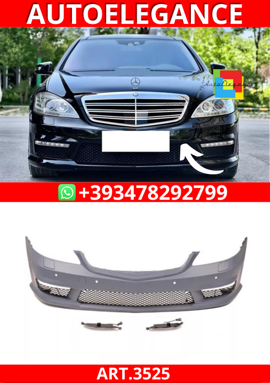 ART.3525 Paraurti anteriore AMG  Mercedes Classe S W221 05-13  luci diurne