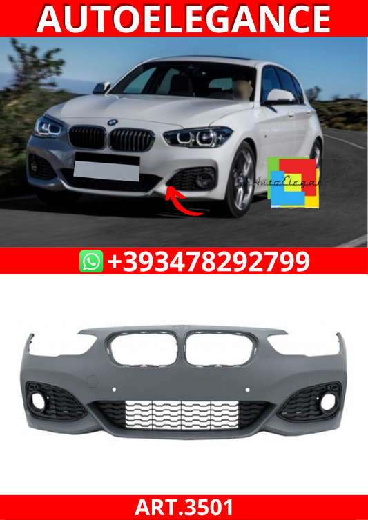 ART.3501 Paraurti anteriore M-Sport Look per BMW Serie1 F20,F21 15-19