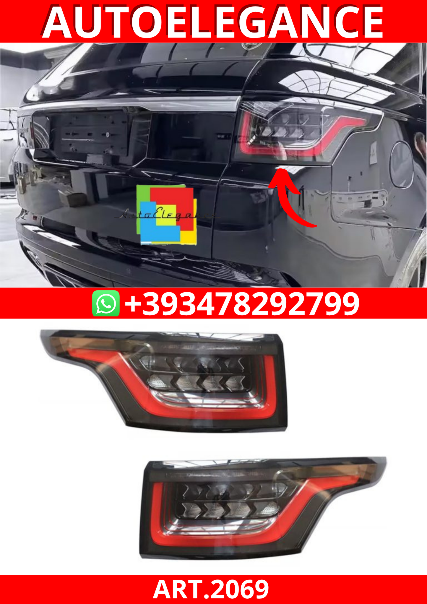 ART.2069 FARI POSTERIORI RANGE ROVER SPORT L494 2013+ FACELIFT FULL LED (Copia)