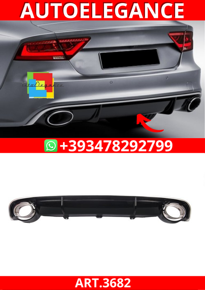 ART.3682 Diffusore RS7 Look per Audi A7 (4G)2010-2014 Nero Lucido