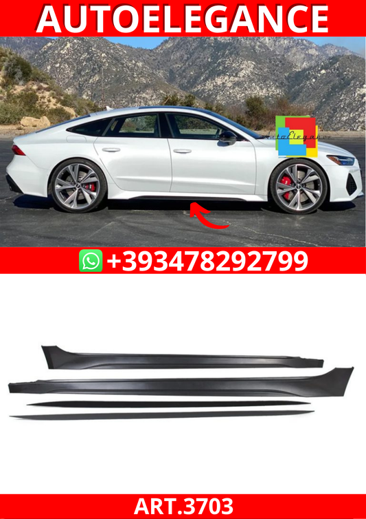 ART.3703 Minigonne laterali RS7 Look per Audi A7 4K Sportback 2017-On