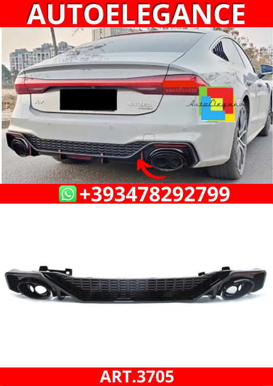 ART.3705  Diffusore RS7 Look per Audi A7 (4K) Sportback (2017-On)