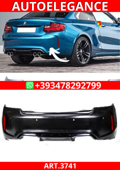 ART.3741 Paraurti posteriore M2 Look per Bmw 2 (F22, F23)2012+