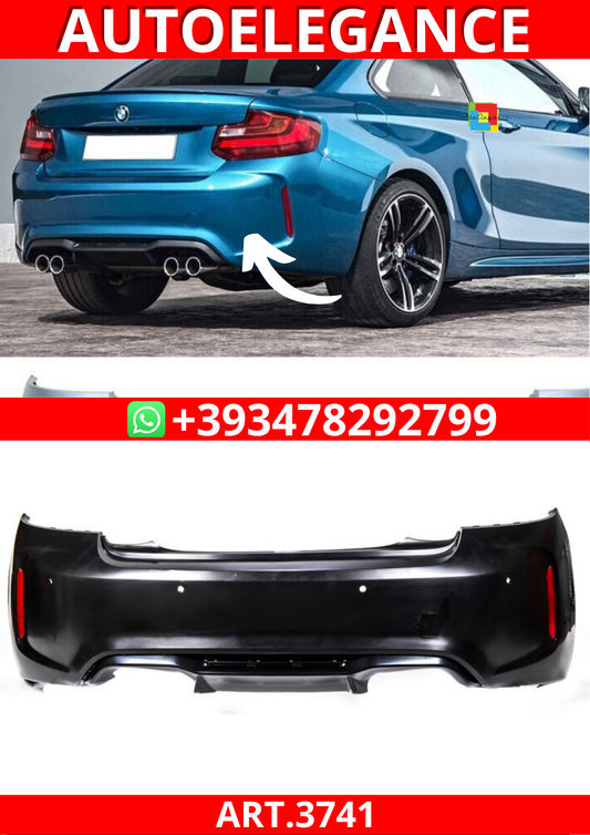 ART.3741 Paraurti posteriore M2 Look per Bmw 2 (F22, F23)2012+