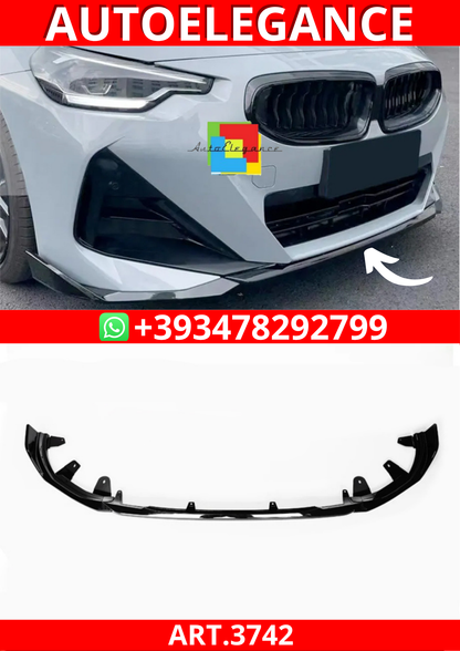 ART.3742 SPLITER ANTERIORE M Perfromance Bmw 2 G42 2021+ Nero Lucido