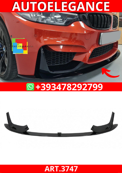 ART.3747 Splitter Anteriore Bmw 4 (F32)(F36)2013-2020 Nero Lucido