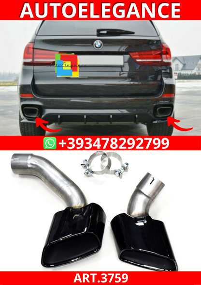 ART.3759 Terminali di scarico sportivi M-Sport Look per Bmw X5 F15 13-18