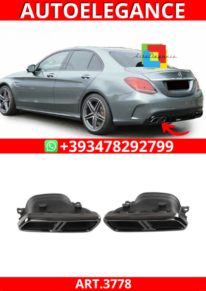 ART.3778  Terminali di scarico Mercedes Classe C W205  Classe E/ GLE /GLC