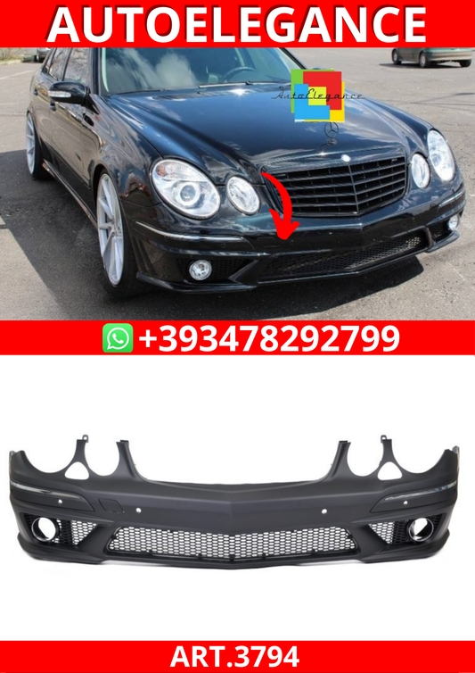 ART.3794  Paraurti anteriore E63 AMG Look  SRA Mercedes Classe E W211 02-09