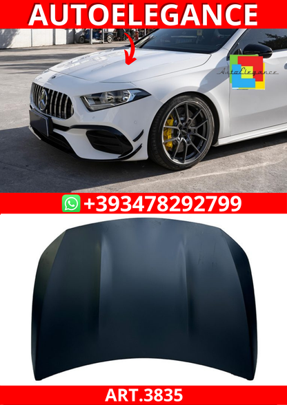 ART.3835 Cofano A45/CLA45 AMG  Mercedes Classe A W177 /CLA 118 2018+ Allumin