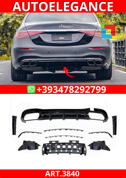 ART.3840 Diffusore S63 AMG Look per Mercedes Classe S (W223) 2021-2023