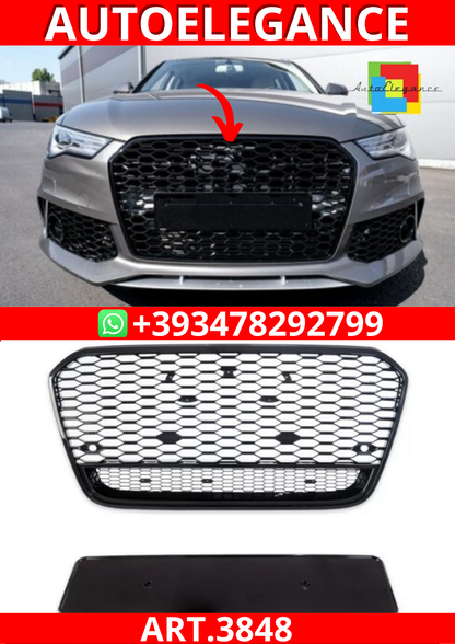 ART.3848 Griglia anteriore RS6 Look  Audi A6 (C7)(2015-2018)