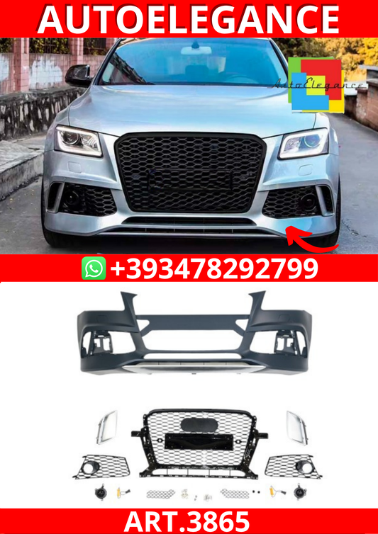 ART.3865 Paraurti anteriore RS Look per Audi Q5 (8R) Facelift (2012-2017)