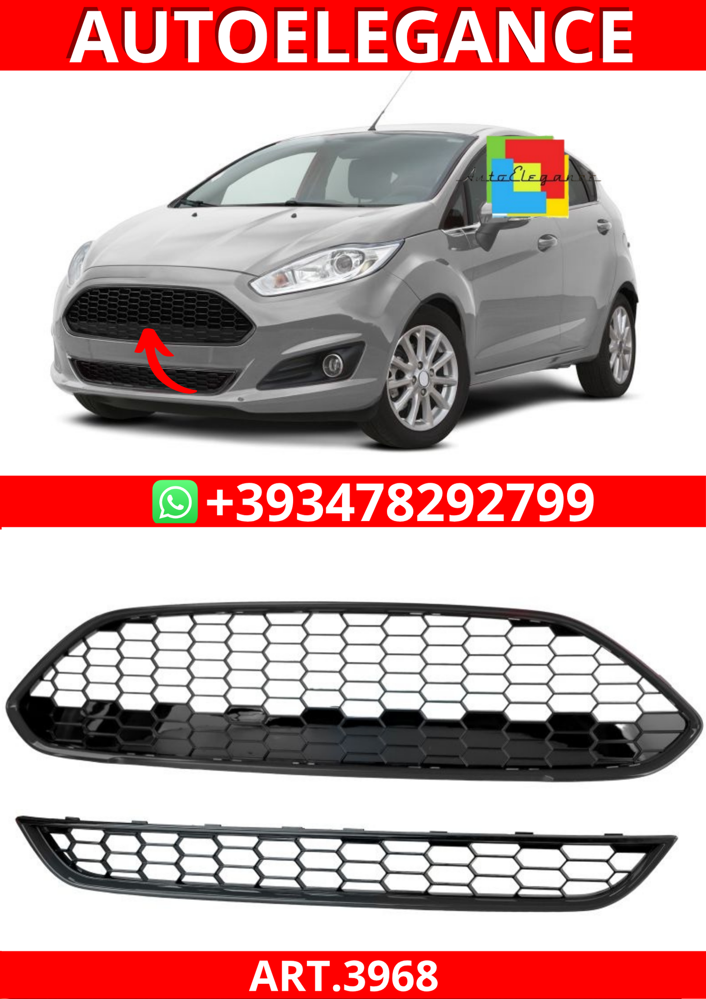 ART.3968  GRIGLIA  Ford Fiesta 13–17