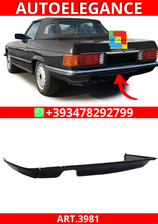 ART.3981 Paraurti posteriore per Mercedes SL R107 71-89