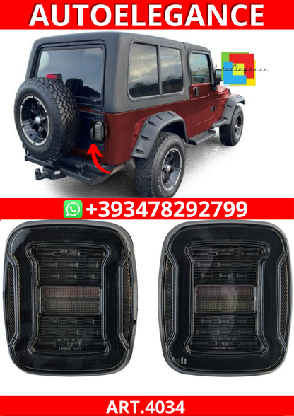 ART.4034 FARI POSTIRORE  Jeep Wrangler CJ YJ TJ 1986-2007
