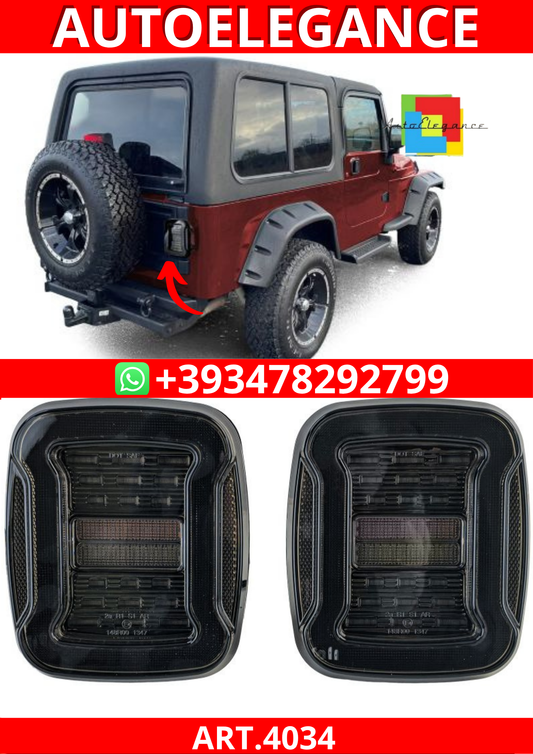ART.4034 FARI POSTIRORE  Jeep Wrangler CJ YJ TJ 1986-2007