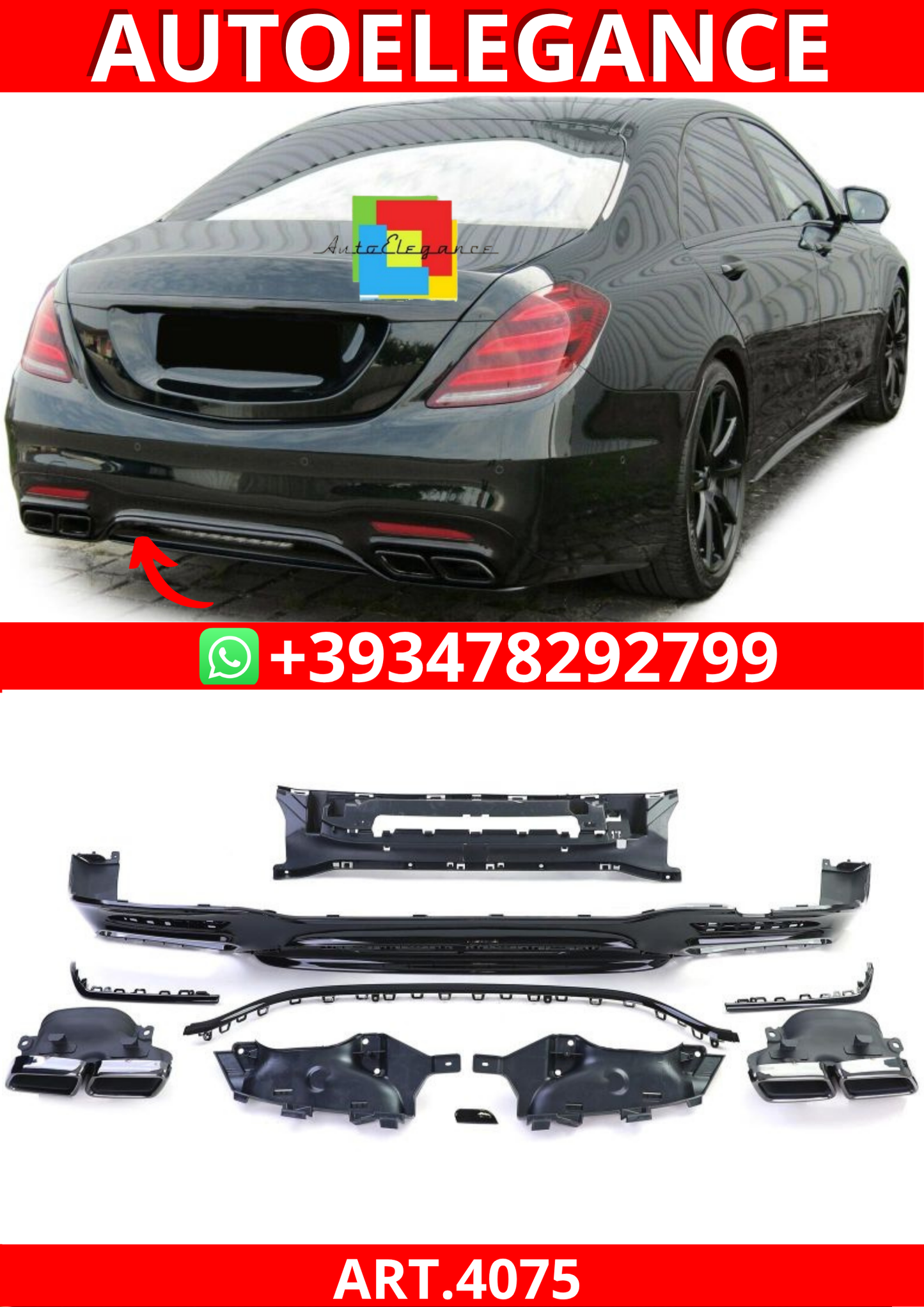 ART.4075 Diffusore Mercedes S Classe W222 17-20