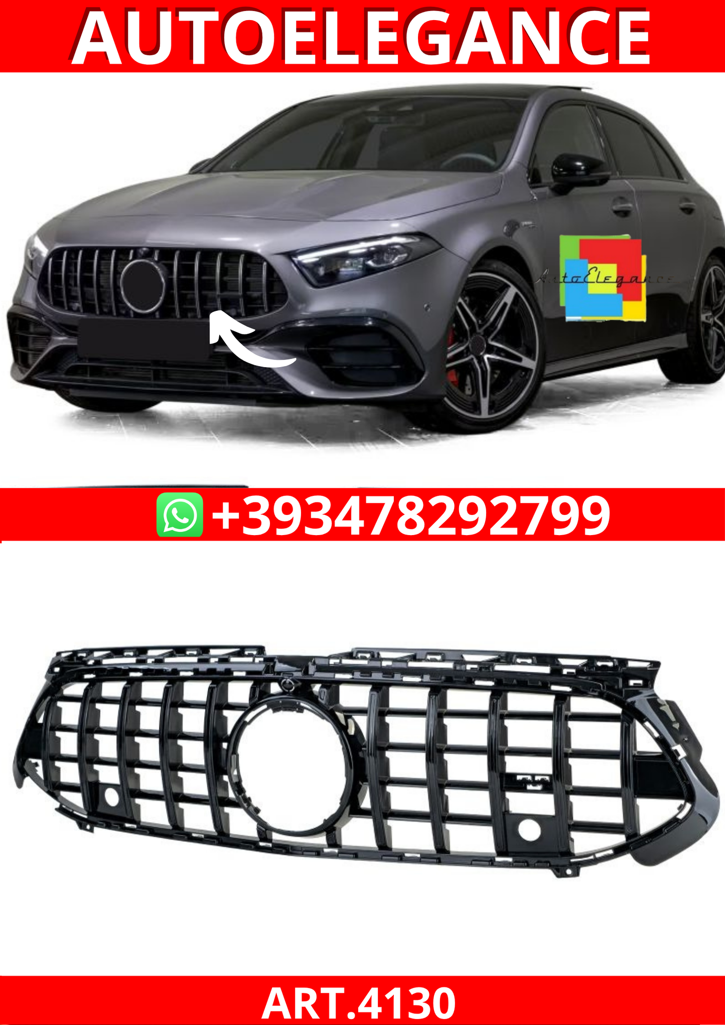 ART.4130 GRIGLIA Mercedes A classe W177 V177 dal 2022