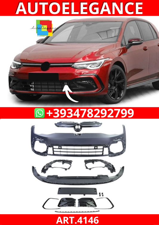 ART.4146 PARAURTI ANTERIORI VW Golf 8 anche R Line da 19