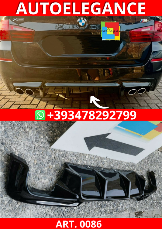 ART. 0086 DIFFUSORE BMW SERIE 5 F10 F11  NERO LUCIDO