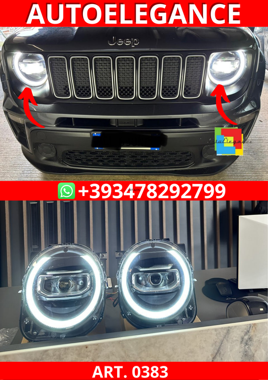 ART. 0383 FARI ANTERIORI JEEP RENEGADE 2014-2021 FULL LED