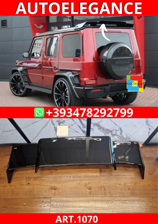 ART.1070 SPOILER MERCEDES CLASSE G W463 W464 LOOK BRABUS NERO LUCIDO