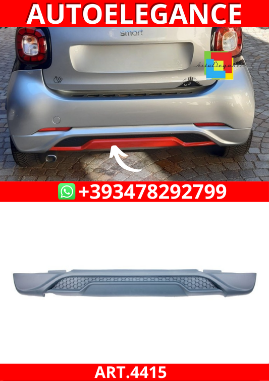 ART.4415 Diffusore paraurti posteriore per Smart ForTwo (453)2014-2020