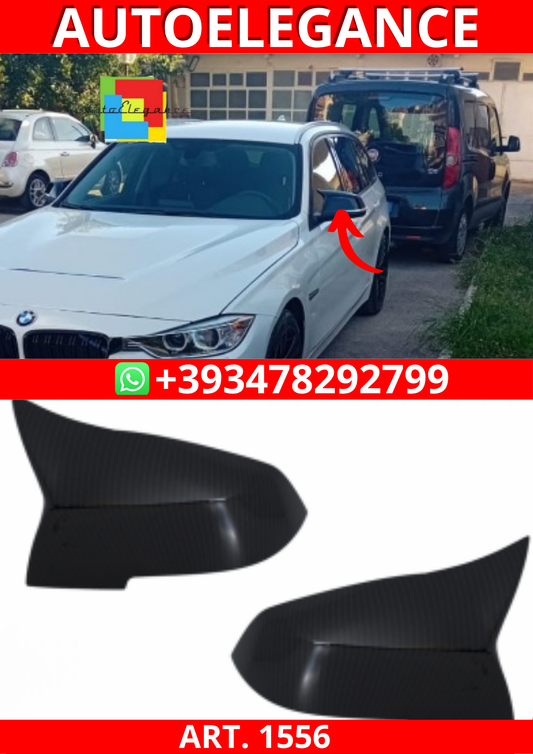 ART. 1556 CALOTTE SPECCHI BMW SERIE 3 F30 SERIE 4F32 F33 F36 LOOK M CARBONIO