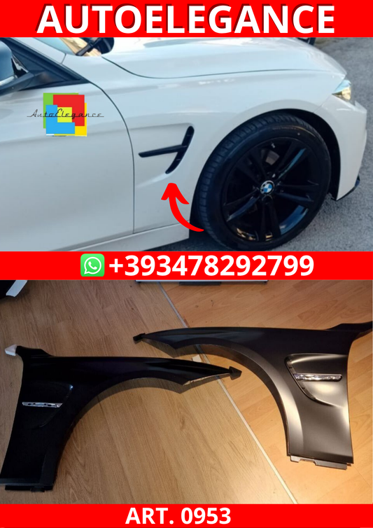 ART.0953 PARAFANGHI F30 ANTERIORI SERIE 3 F30 F31 LOOK M3 M4