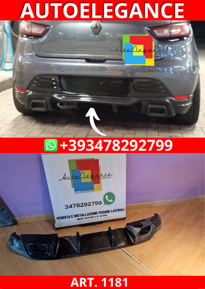 ART. 1181 DIFFUSORE RENAULT CLIO 4 IV 2012-2019 LOOK ST NERO LUCIDO