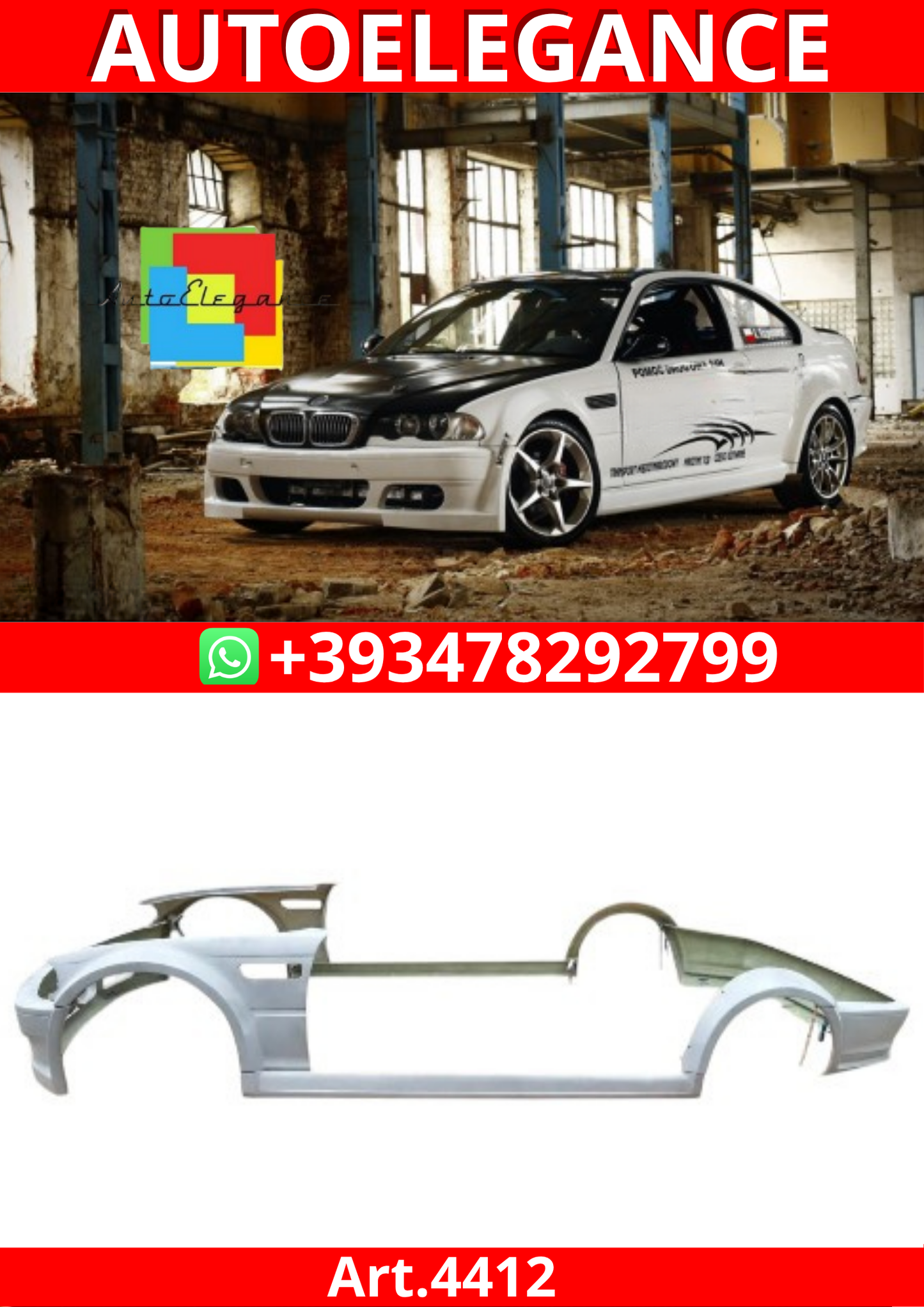ART.4412 BODYKIT BMW SERIE 3 E46 COUPE