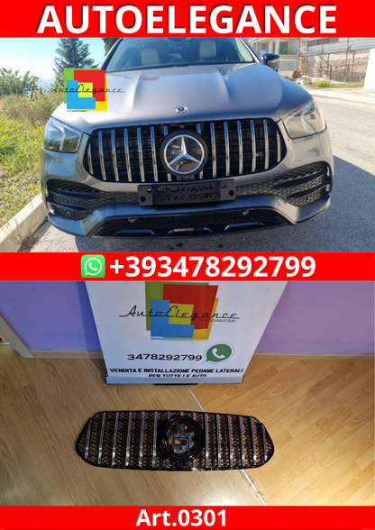 ART. 0301 GRIGLIA MERCEDES GLE W167 C167 2019-2023 AMG PROFILI CROMATI GT