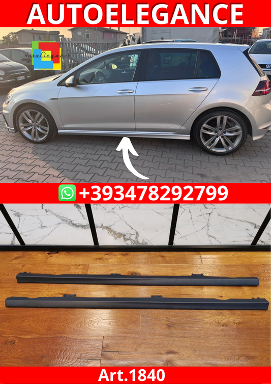 ART. 1840 MINIGONNE VW GOLF 7 2012-2017 LOOK R20 GREZZE TOP (190CM)