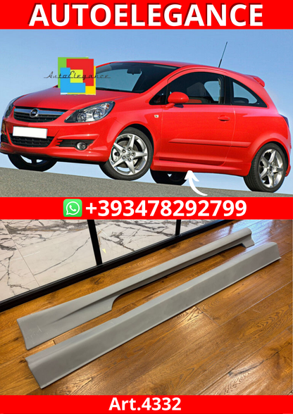 ART.4332 MINIGONNE OPEL CORSA D 3 PORTE GREZZE