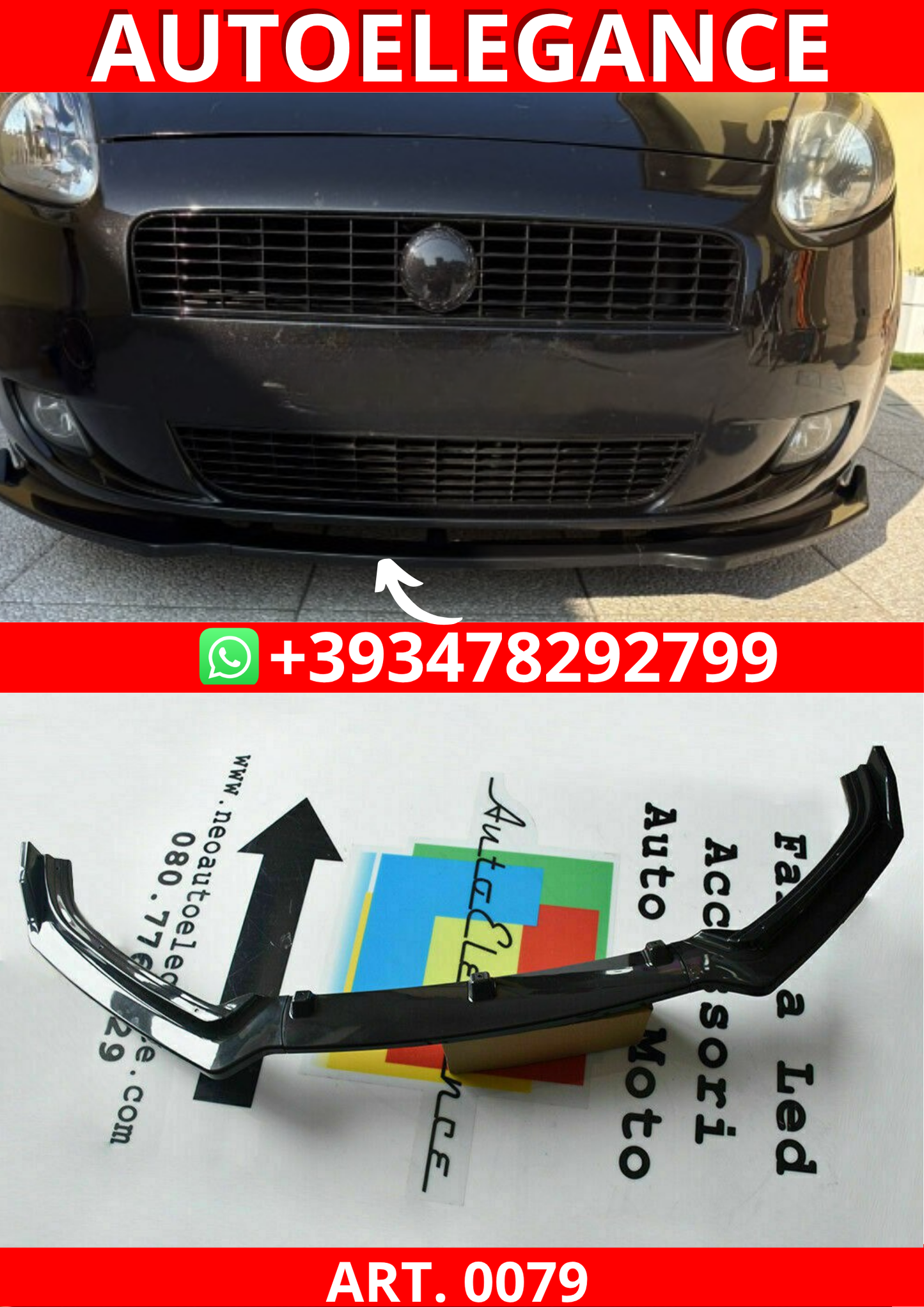 ART. 0079 SPLITTER  FIAT GRANDE PUNTO  2005-2009