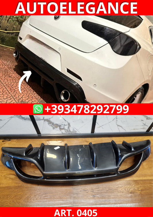 ART. 0405 DIFFUSORE ALFA ROMEO GIULIETTA LOOK QUADRIFOGLIO NERO LUCIDO