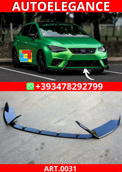 ART. 0031 SPLITTER SEAT IBIZA 6J FR 2017+ NERO LUCIDO