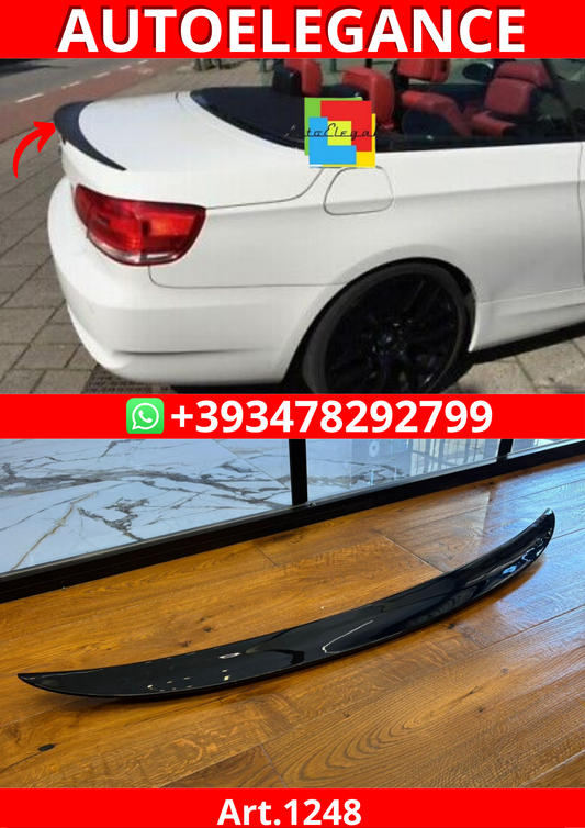 ART. 1248 SPOILER BMW SERIE 3 E93 CABRIO 2006-2013 LOOK MSPORT NERO LUCIDO