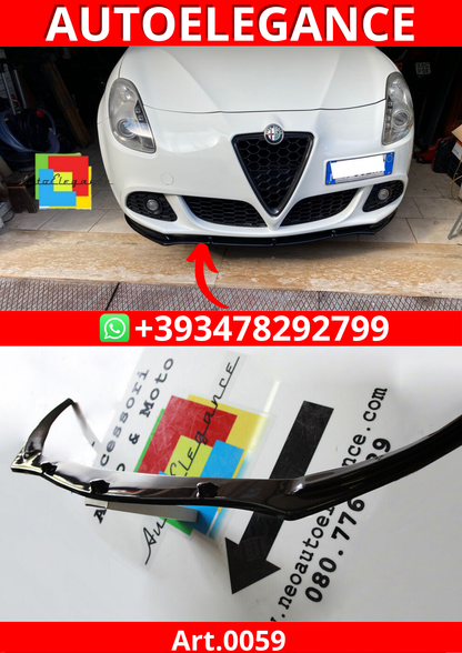 ART. 0059 SPLITTER ALFA ROMEO NERO LUCIDO (GIULIETTA)