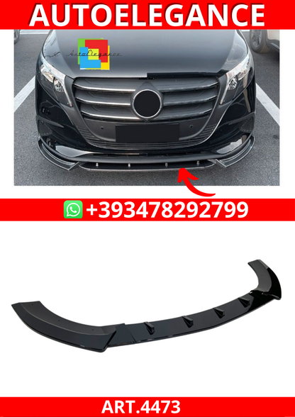 ART.4473 SPLITTER  Mercedes V-CLASSE  W447 2016-2023 Nero lucido