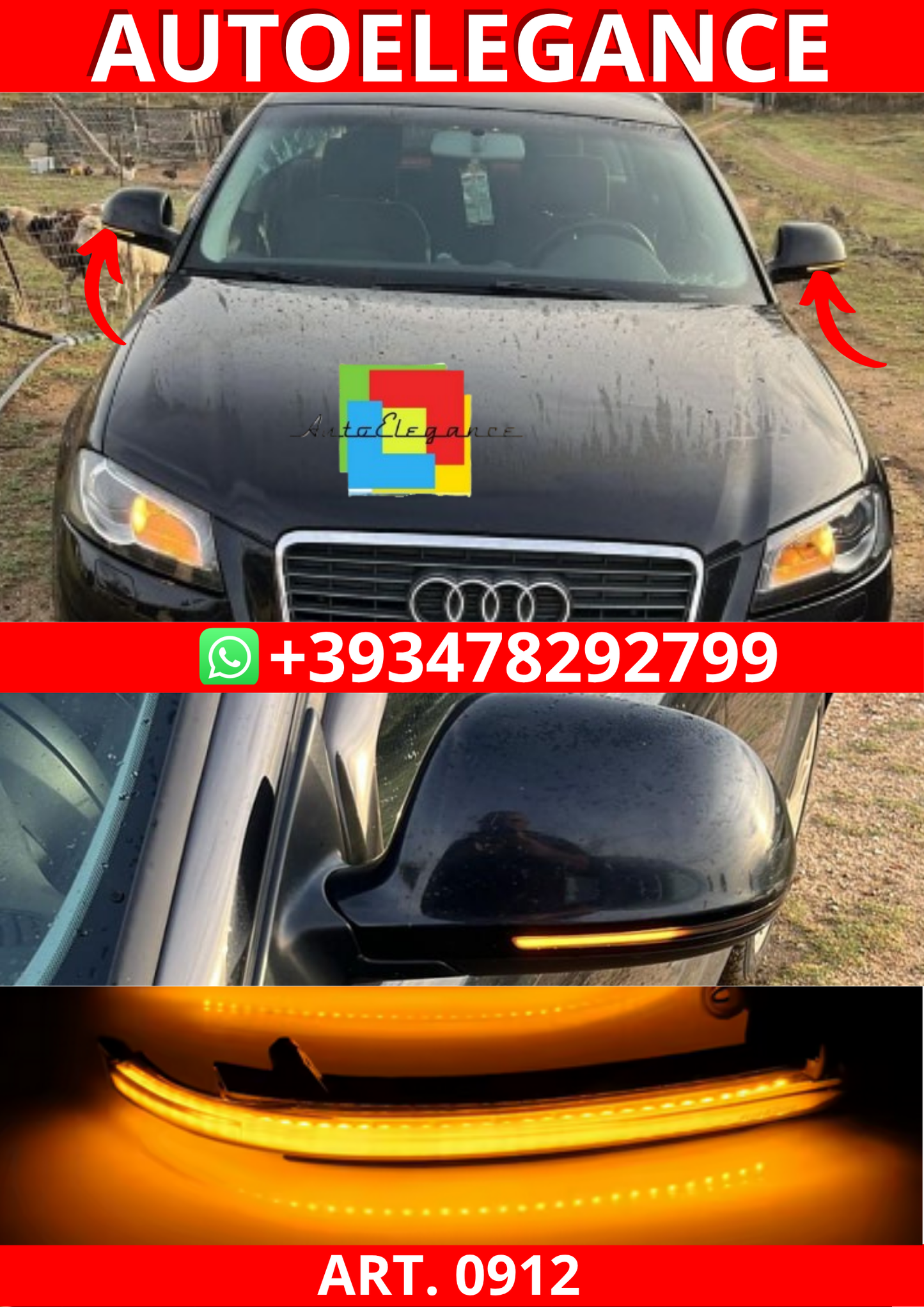 ART. 0912 FRECCE DINAMICHE A3 A4 A5 A6 A8 Q3 2007-2015