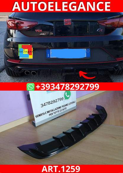ART. 1259 DIFFUSORE SEAT LEON 5F LIFT 2017-2020 FR NERO LUCIDO