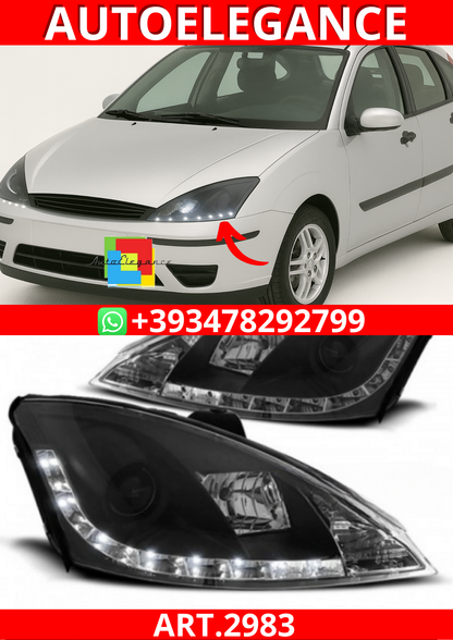 ART.2983 FARI ANTERIORE FORD FOCUS 10.98-10.01 DAYLIGHT BLACK